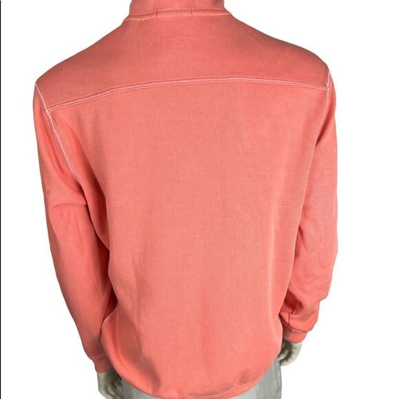 XL Tommy Bahama Relax Mock L/S Pullover with Front Zip Closure - Picture 6 of 12